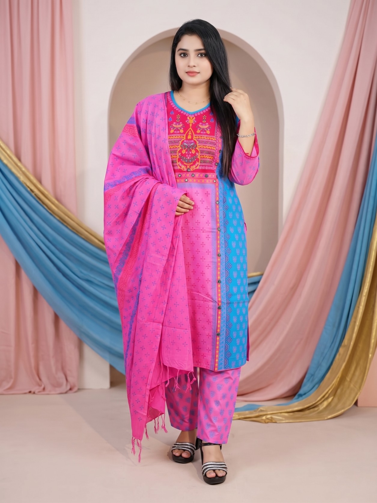 Fuchsia Azure Delight